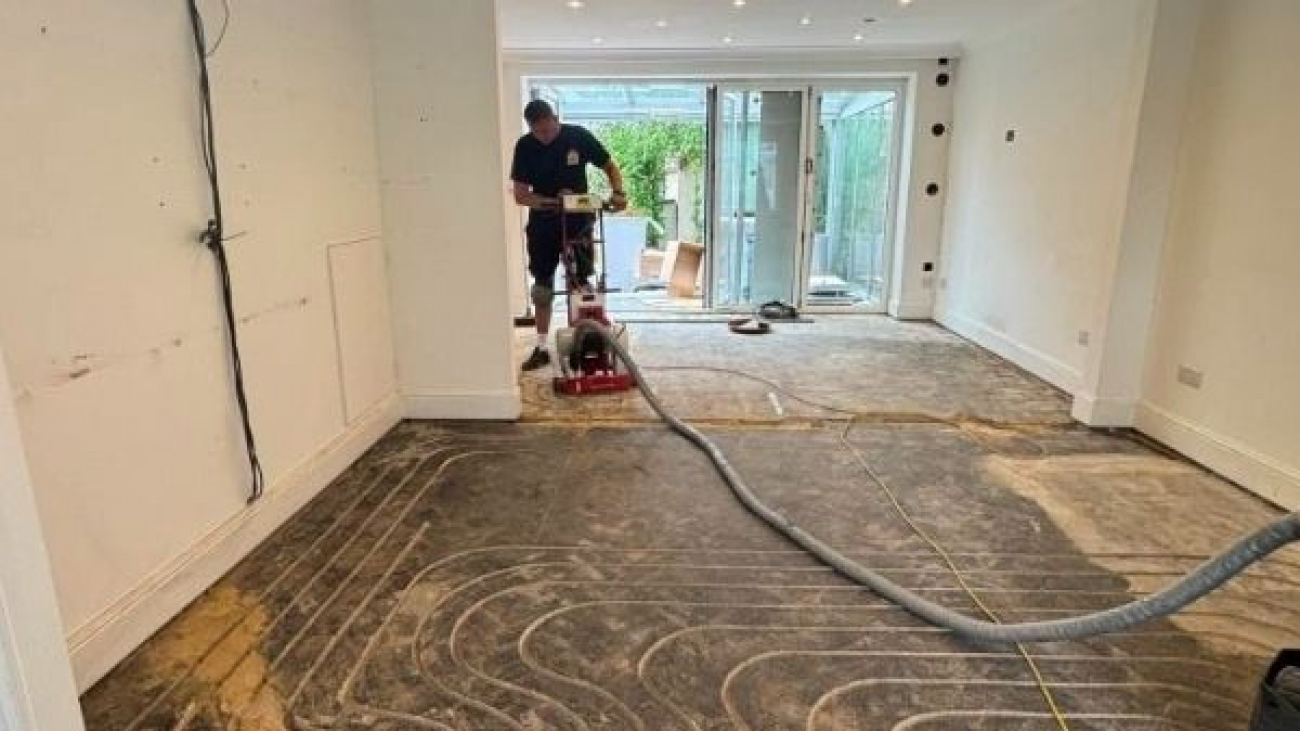 floor milling underfloor heating services UK